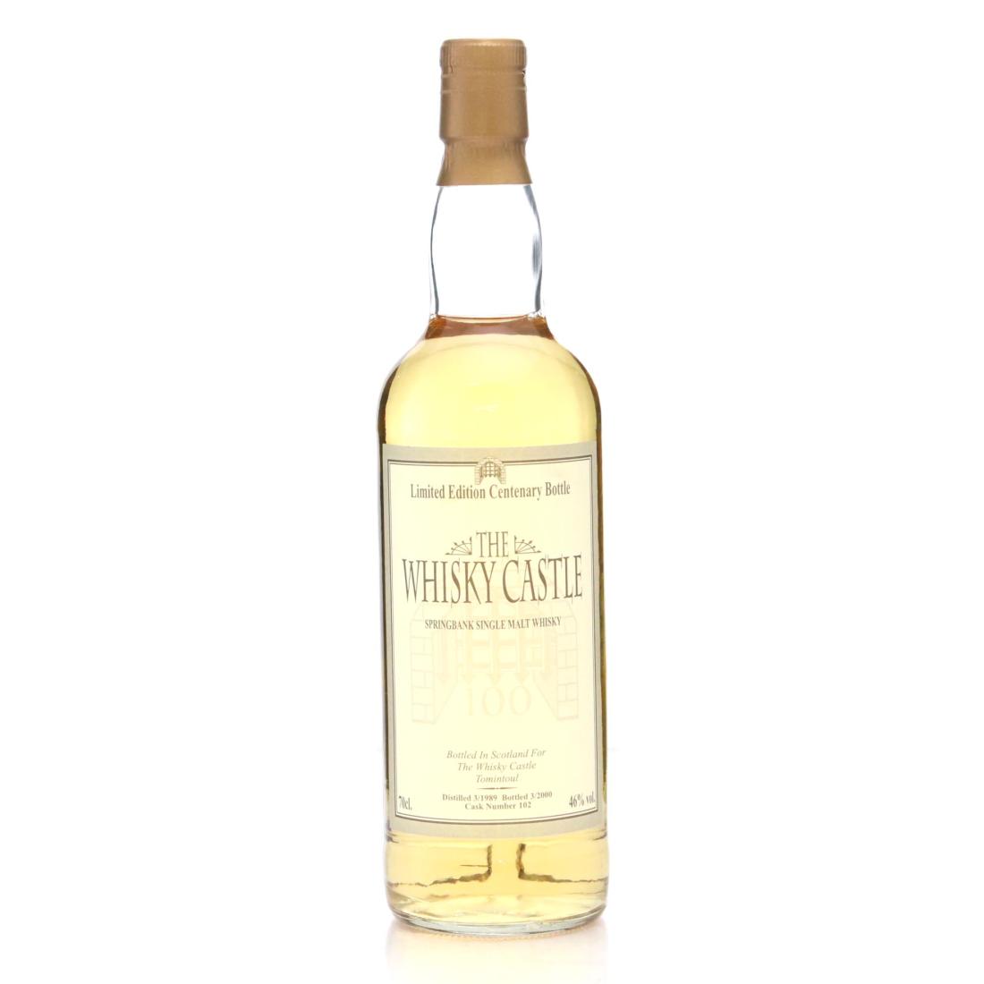 Springbank Limited Edition Centenary Bottle 11 Year Old, Cask #102, 1989, The Whisky Castle, 46% whisky bottle