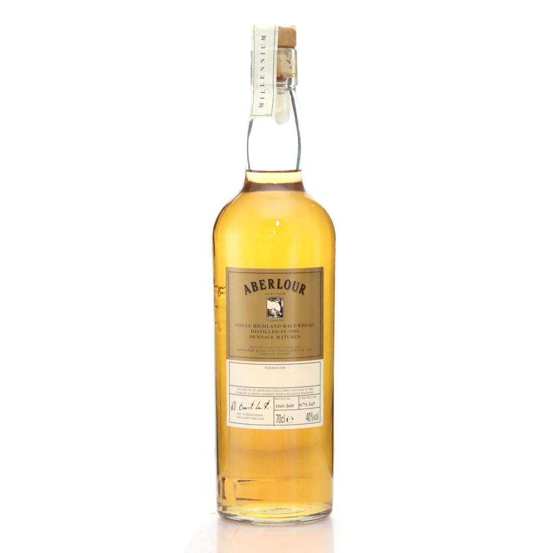 Aberlour Millennium 10 Year Old, Hogshead Cask, Cask #079/345, 1999, 40% whisky bottle