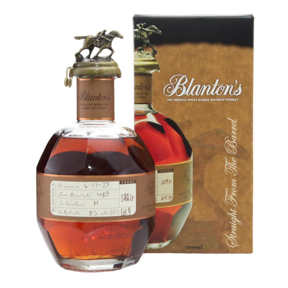 Blanton's Straight From The Barrel, American Oak Cask, Cask #H 485, 2025, 61.3% whisky bottle