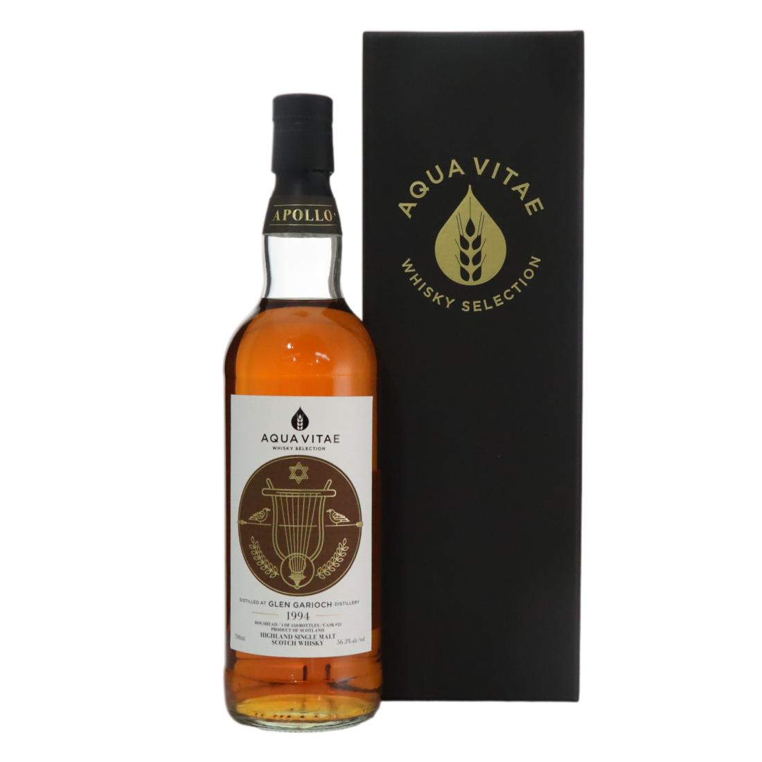 Glen Garioch Apollo 22 Year Old, Hogshead Cask, Cask #21, 1994, Aqua Vitae, 56.3% whisky bottle