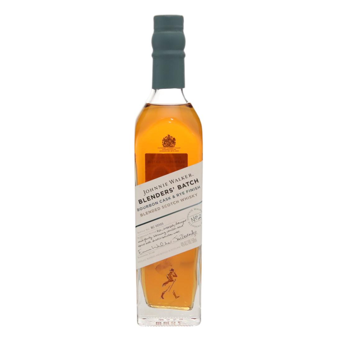 Johnnie Walker Blenders' Batch No. Bourbon Cask & Rye Finish, Bourbon & Rye Cask, Batch No. 2, 2017, 40% whisky bottle