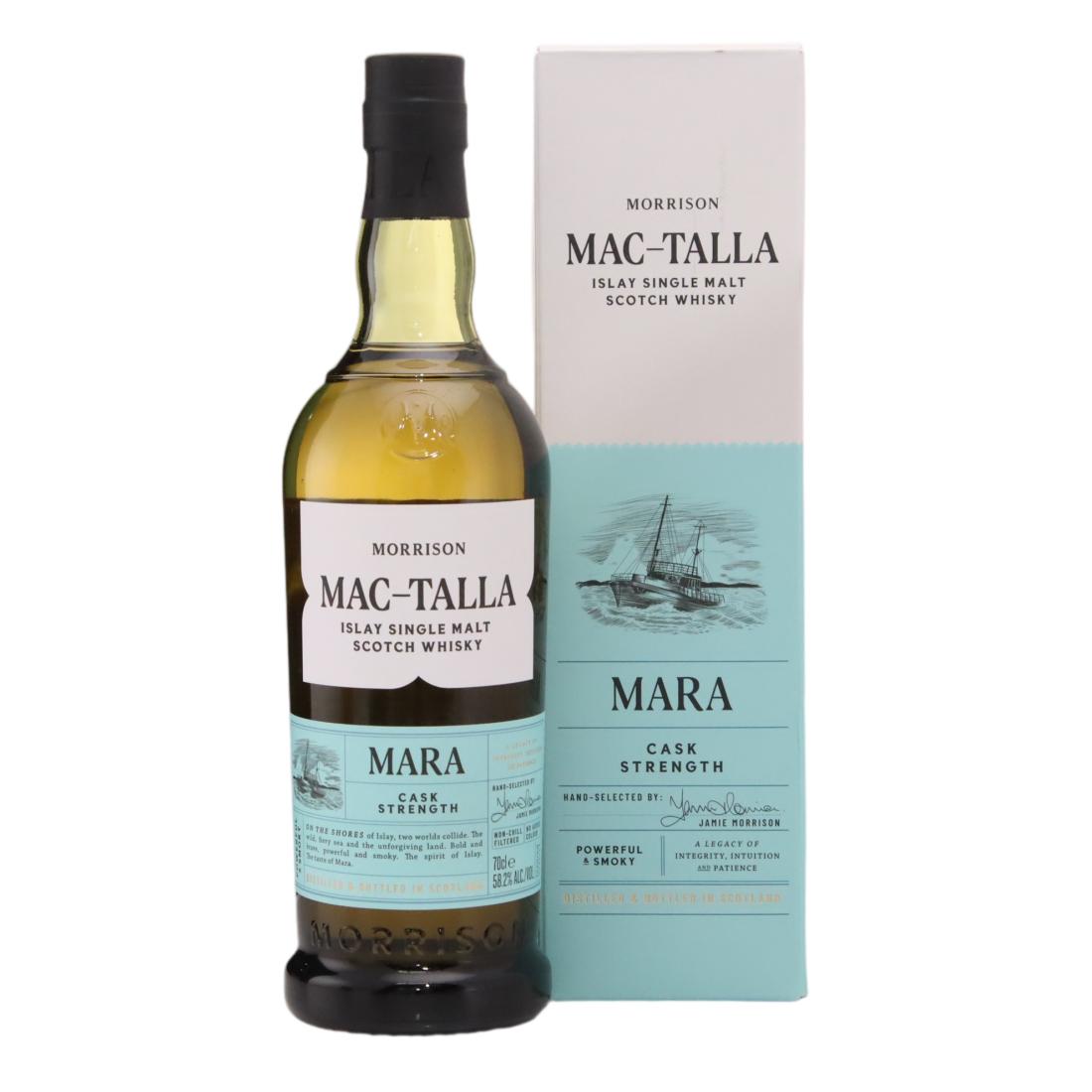 Mac-Talla Mara Cask Strength, American Oak Cask, Morrison Scotch Whisky Distillers, 58.2% whisky bottle