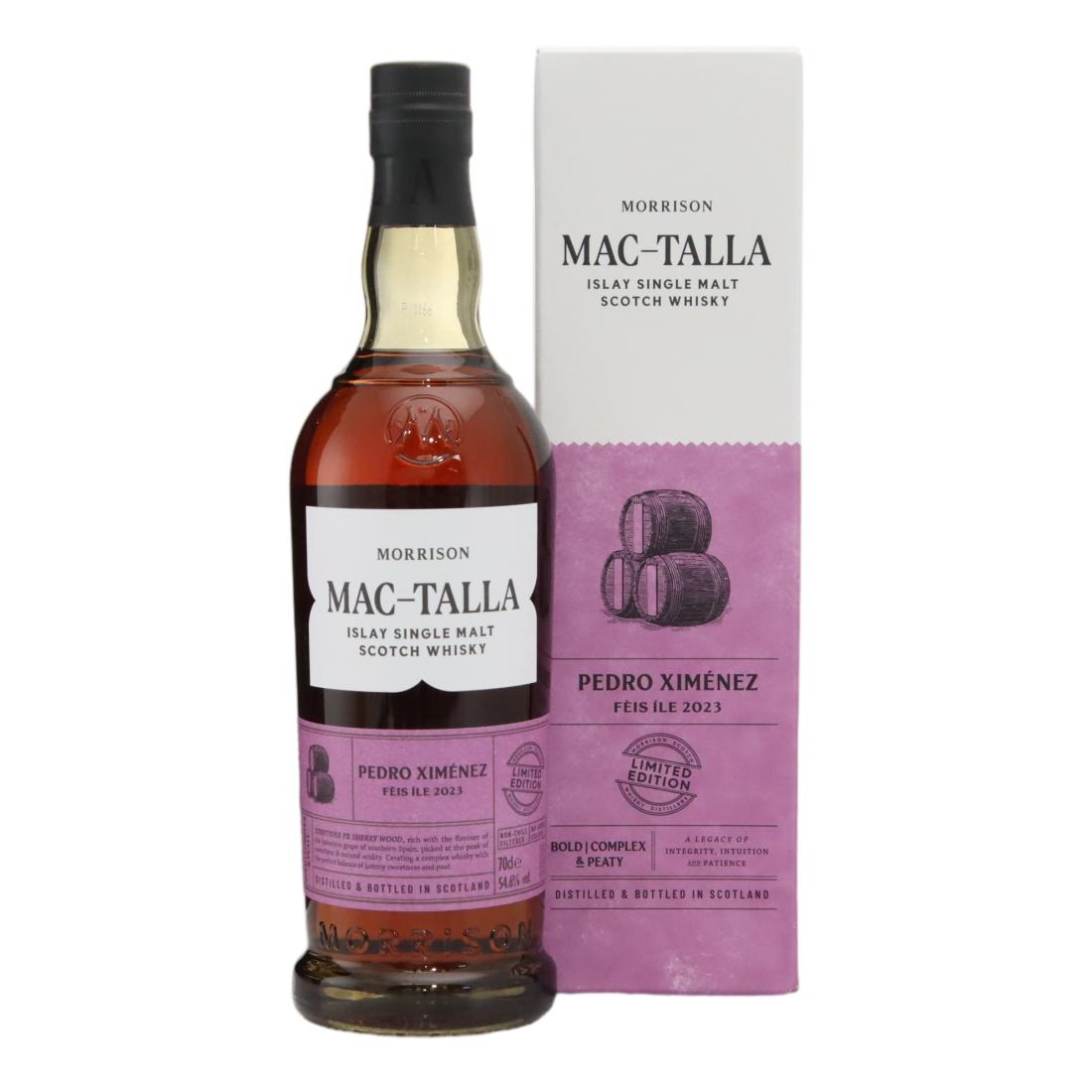 Mac-Talla Feis Ile 2023 Pedro Ximenez, Pedro Ximenez Cask, 2023, 54.6% whisky bottle