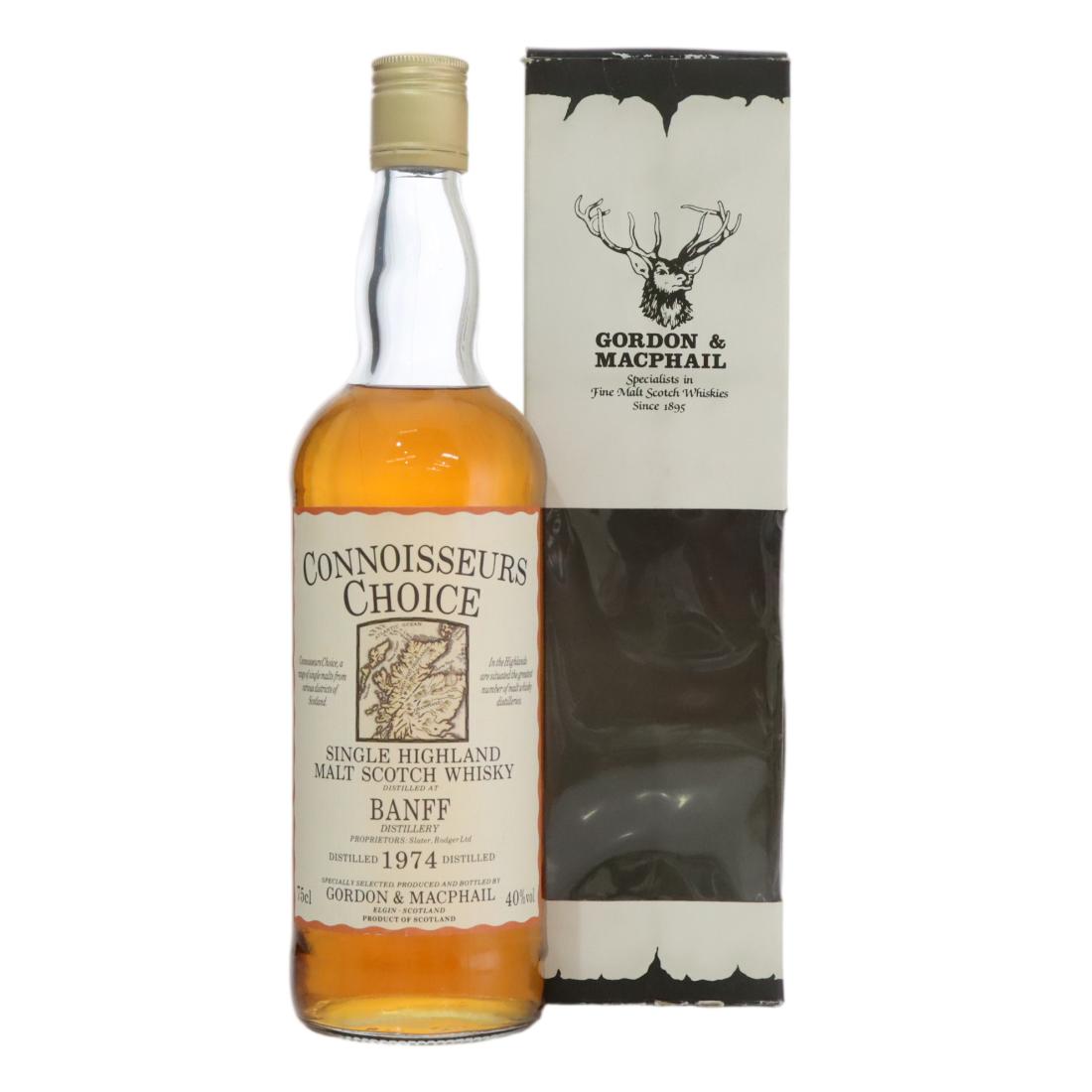 Banff 1974 Connoisseurs Choice Bottled 1980s-1990s - Gordon & MacPhail 75cl / 40%, 1974, Gordon & MacPhail, 40% whisky bottle