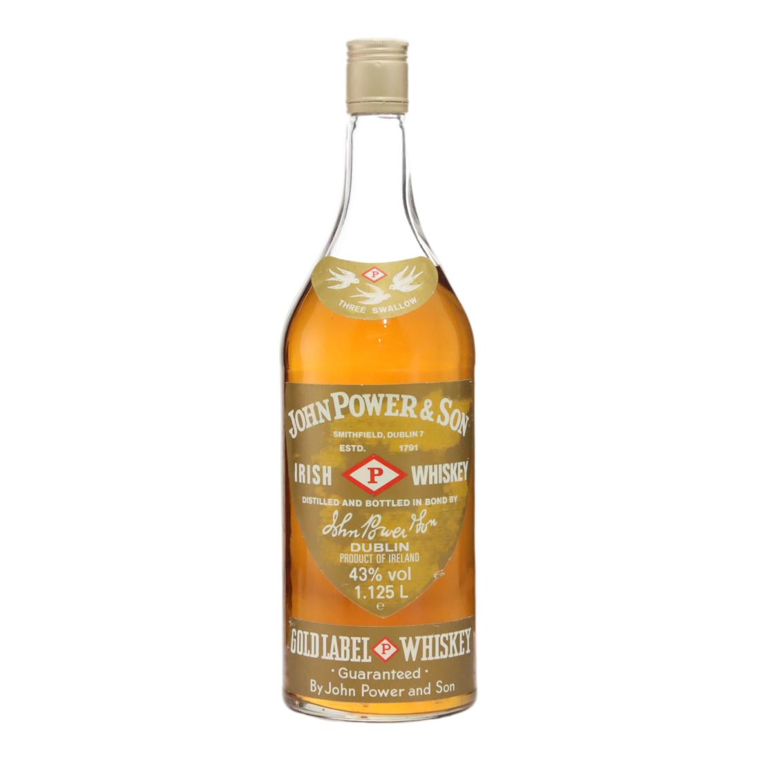 Powers Three Swallow, 43% whisky bottle