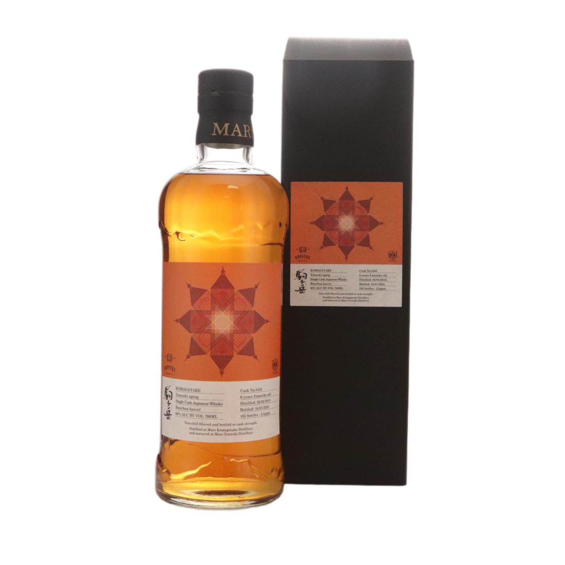 Komagatake Tsunuki Aging 6 Year Old, Bourbon Cask, Cask #5435, 2025, 60% whisky bottle
