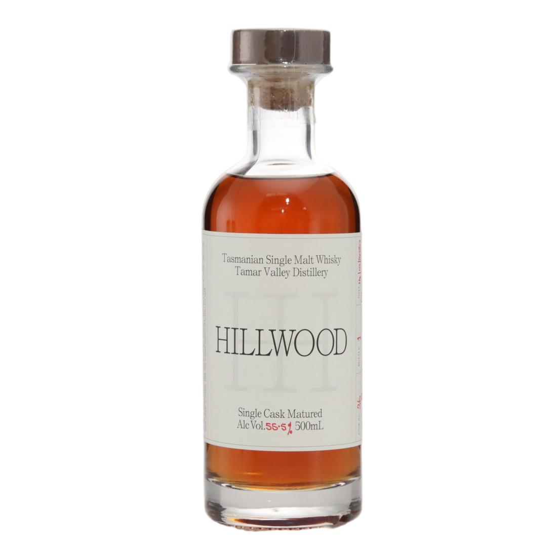 Hillwood Single Cask Matured, 55.5% whisky bottle