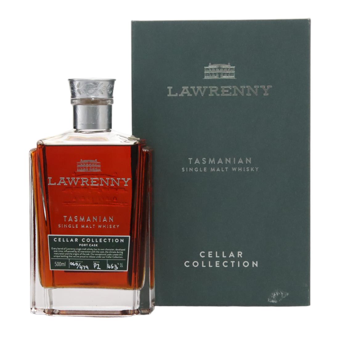 Lawrenny Cellar Collection Port Cask, Batch No. P2, 2016, 45.3% whisky bottle