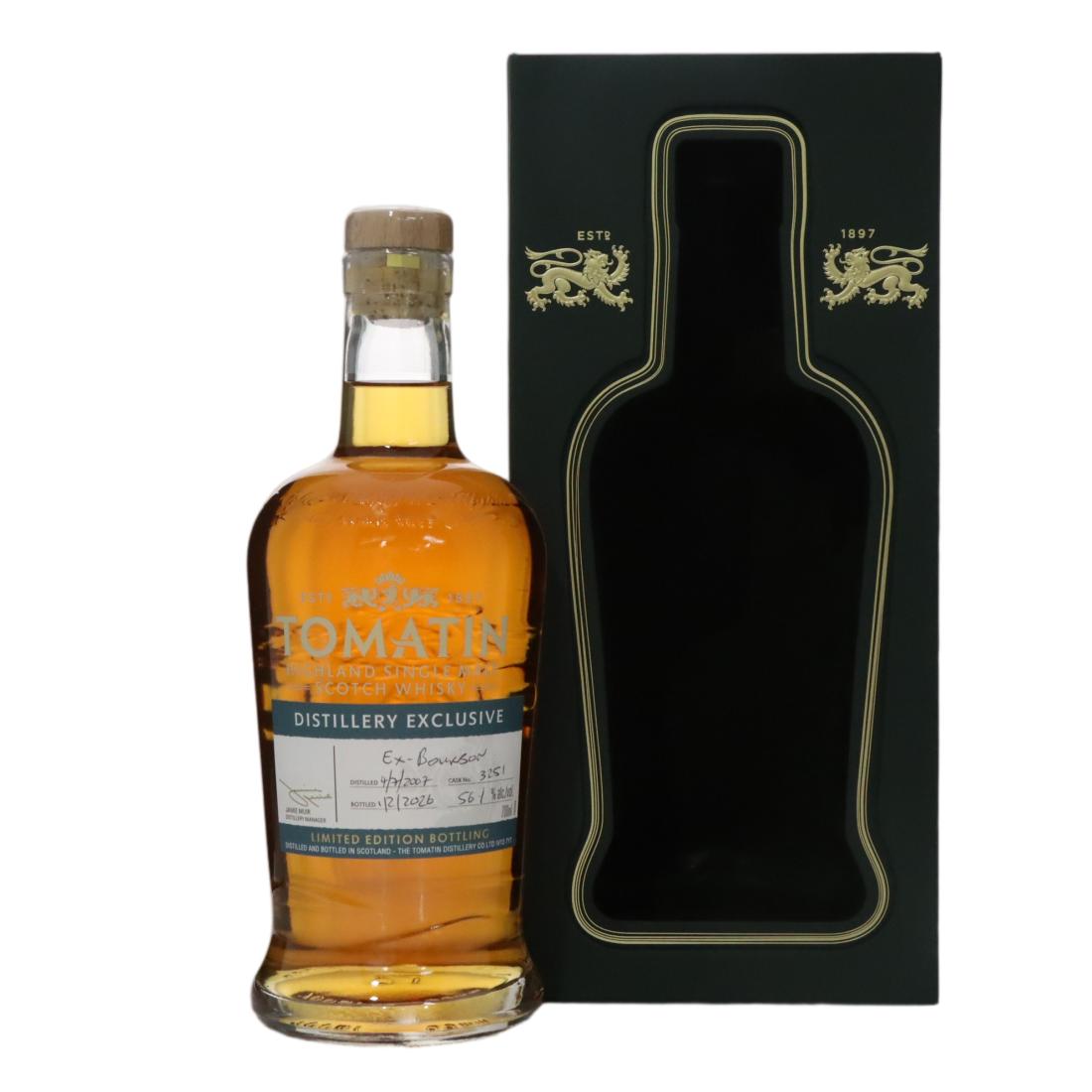 Tomatin Distillery Exclusive 19 Year Old, Ex-Bourbon Cask, Cask #3251, 2026, 56.1% whisky bottle
