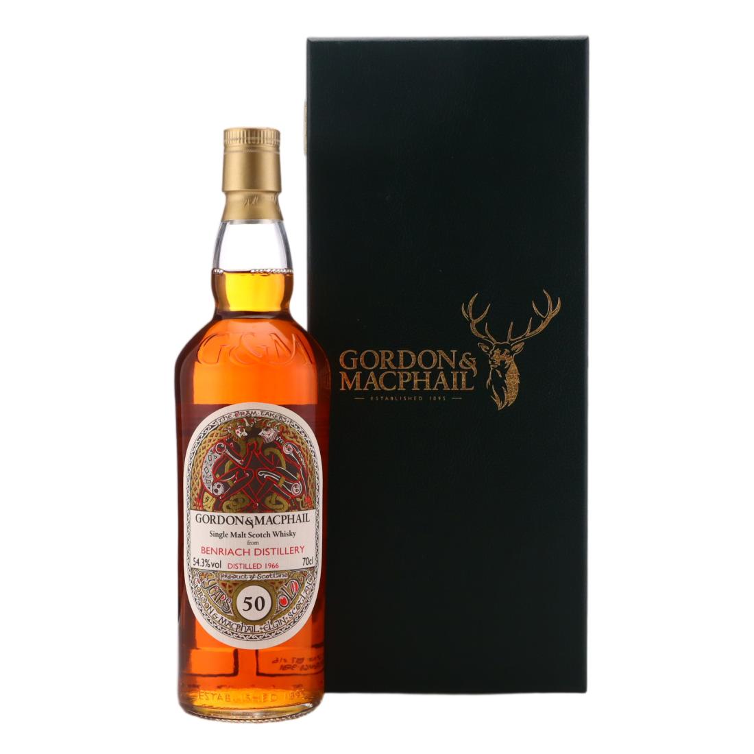 Benriach The Dram Takers 50 Year Old, American Hogshead Cask, Cask #606, 1966, Gordon & MacPhail, 54.3% whisky bottle