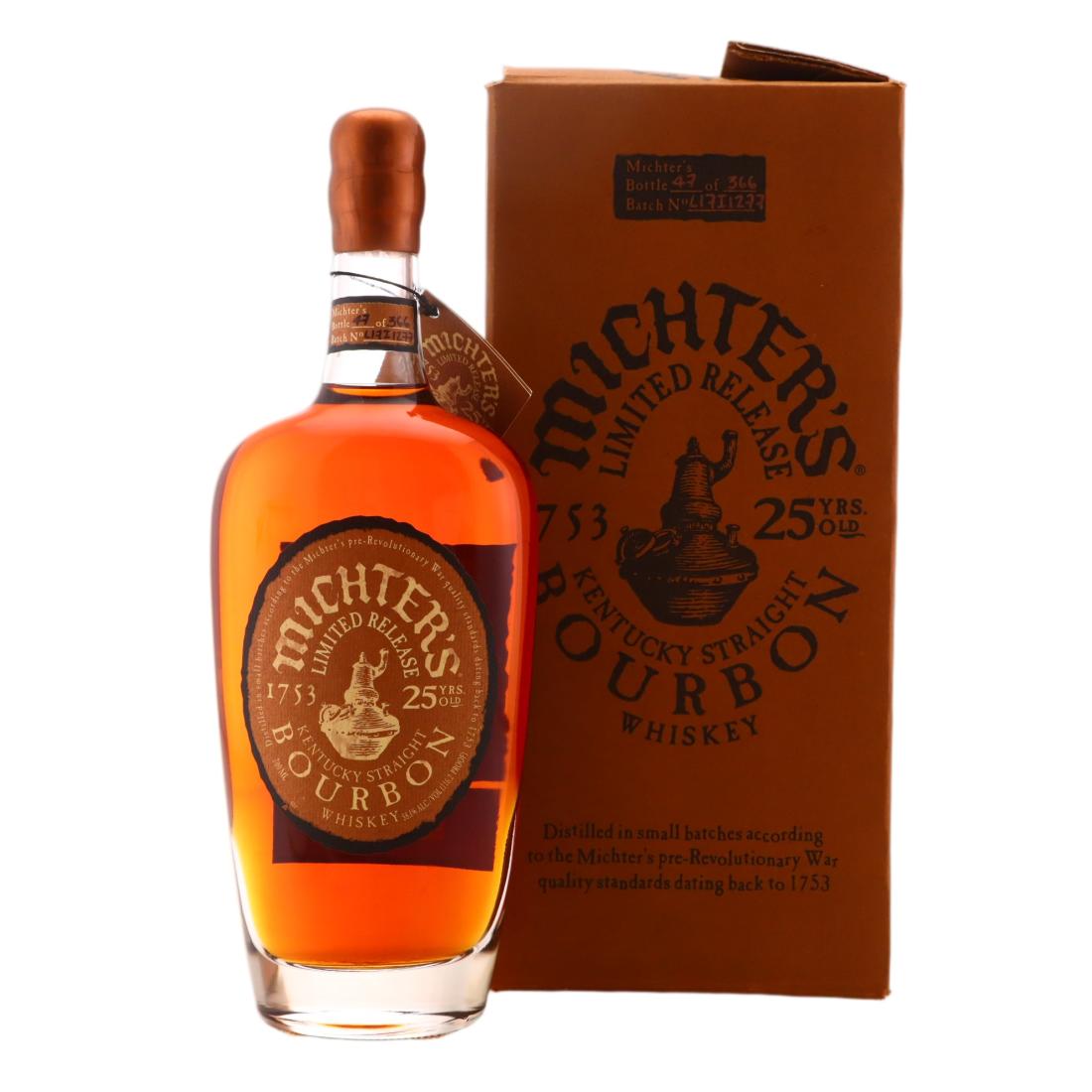 Michter's Limited Release 25 Year Old, No. L17I1277, 2017, 58.1% whisky bottle