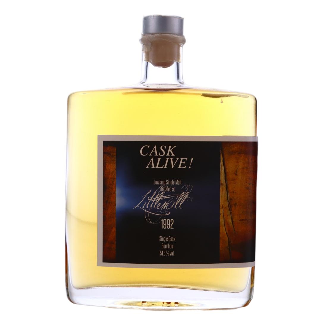Littlemill Cask Alive! 24 Year Old, Bourbon Cask, Cask #40, 1992, whisky'n'more, 51.6% whisky bottle