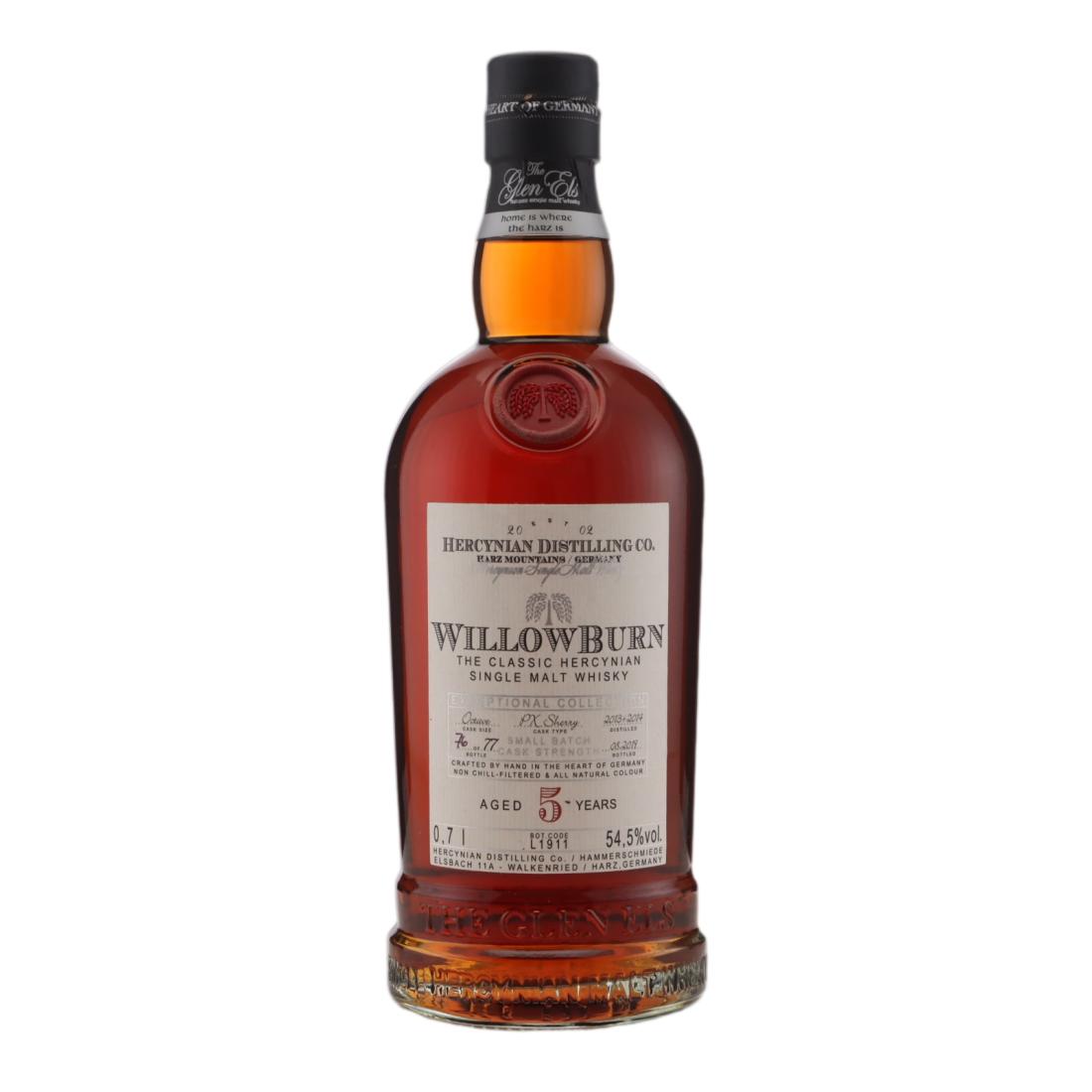 Willowburn Exceptional Collection 5 Year Old, Sherry Cask, 2019, 54.5% whisky bottle