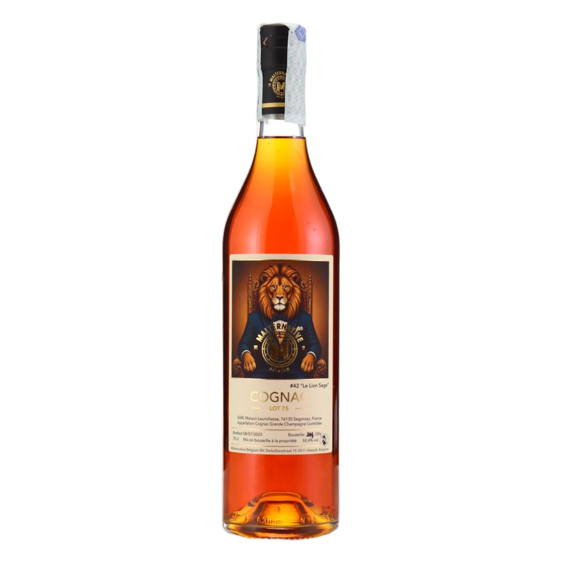 Laurichesse Le Lion Sage Lot 75, French Oak Cask, Cask #120, Malternative Belgium, 50.4% whisky bottle
