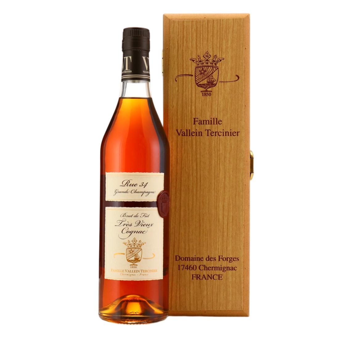 Vallein-Tercinier Rue 34 Brut de Fût Grande Champagne Cognac, 2015, 42% whisky bottle
