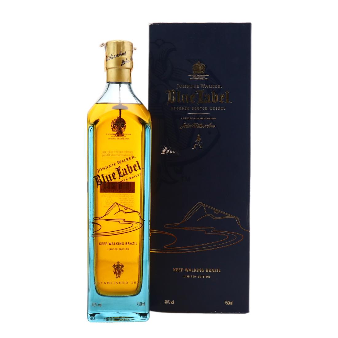 Johnnie Walker Blue Label Keep Walking Brazil, 2014, 40% whisky bottle