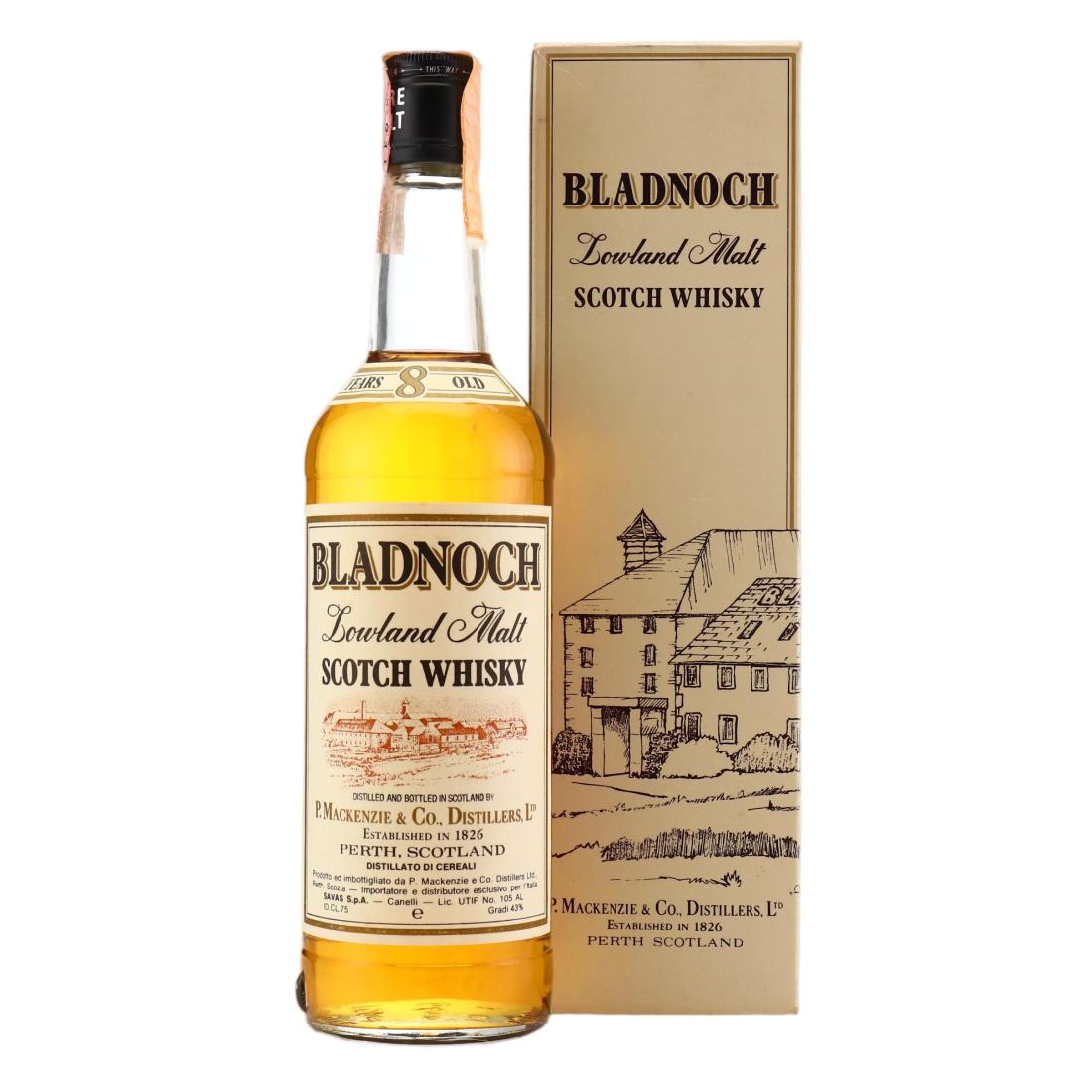 Bladnoch 8 Year Old, Oak Cask, 43% whisky bottle