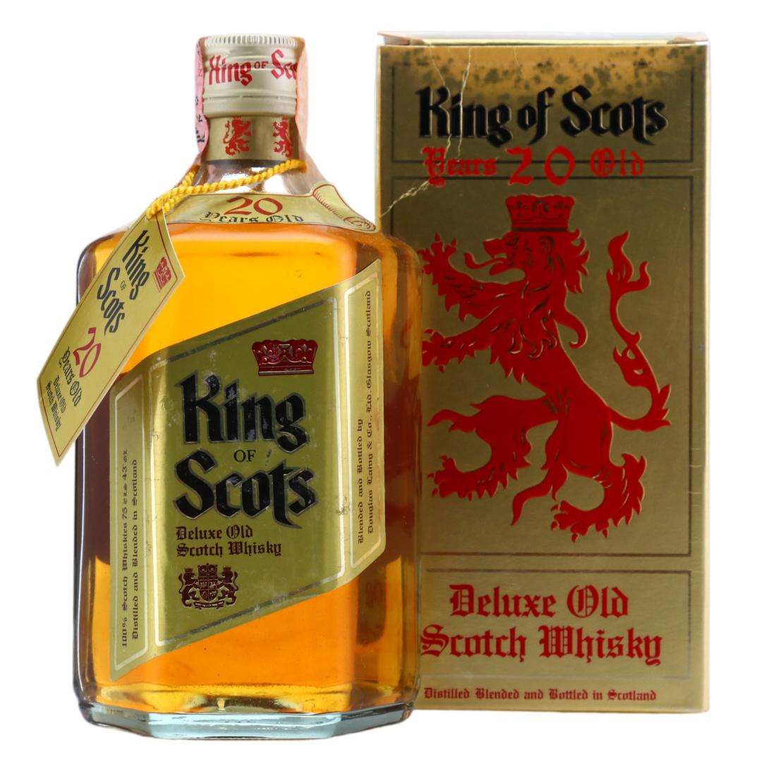 King of Scots 20 Year Old, Oak Cask, 43% whisky bottle