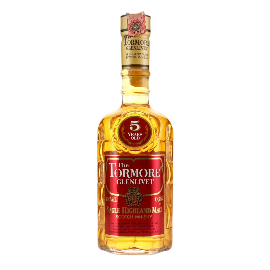 Tormore 5 Year Old, 40% whisky bottle
