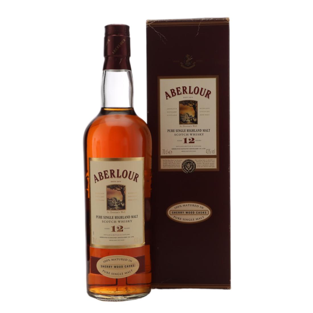 Aberlour Sherry Wood Cask 12 Year Old, 43% whisky bottle