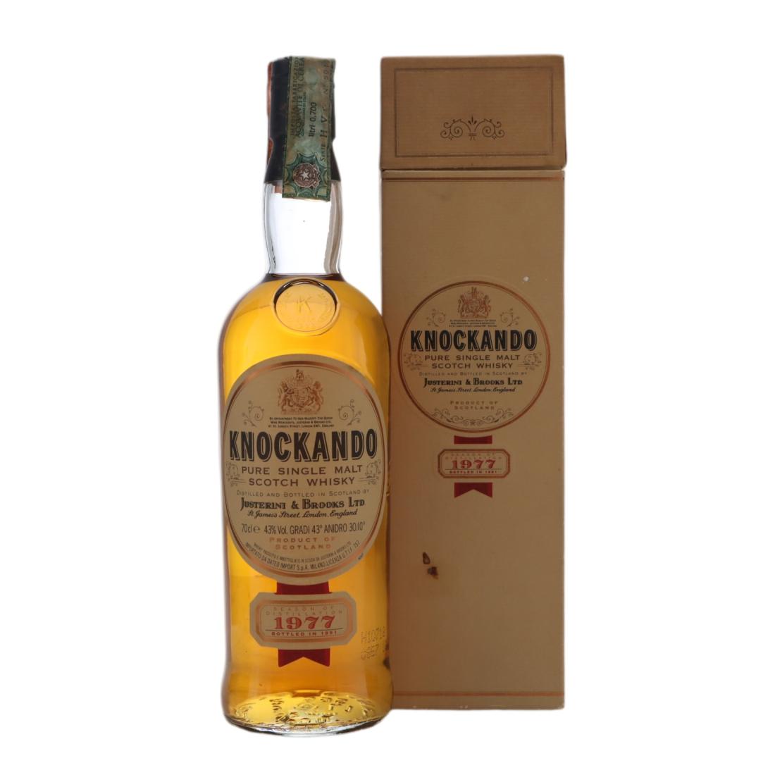 Knockando 1991 14 Year Old, 43% whisky bottle