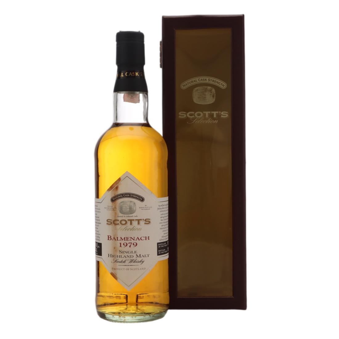 Balmenach 19 Year Old, Oak Cask, 1979, Scott's Selection, 59.6% whisky bottle