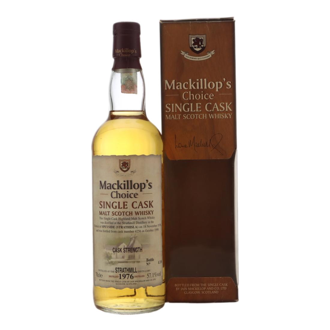 Strathmill Mackillop's Choice 22 Year Old, Cask #4256, 1976, Mackillop's Choice, 57.1% whisky bottle