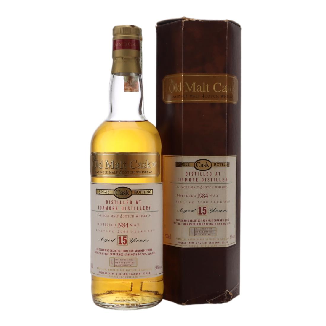 Tormore The Old Malt Cask #15 Year Old, 1984, Douglas Laing, 50% whisky bottle