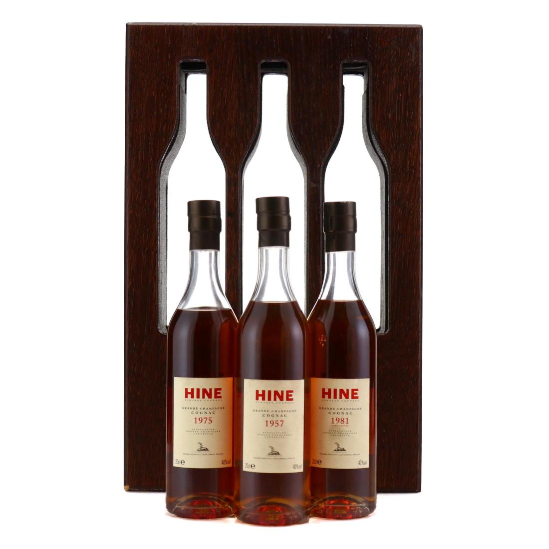 Hine Vintage Cognac Collection (1975, 1957, 1981), 40% whisky bottle