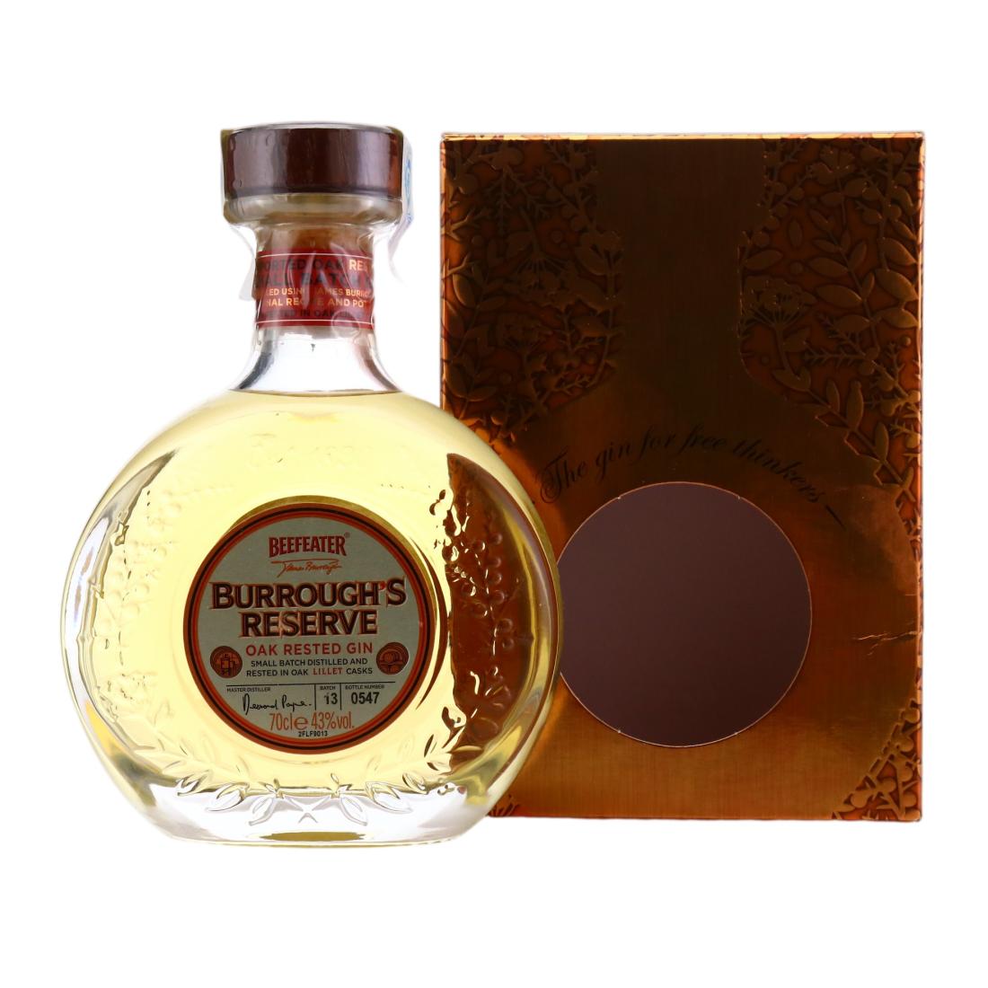Beefeater Burrough's Reserve Oak Rested Gin, Lillet Cask, Batch No. 13, 43% whisky bottle