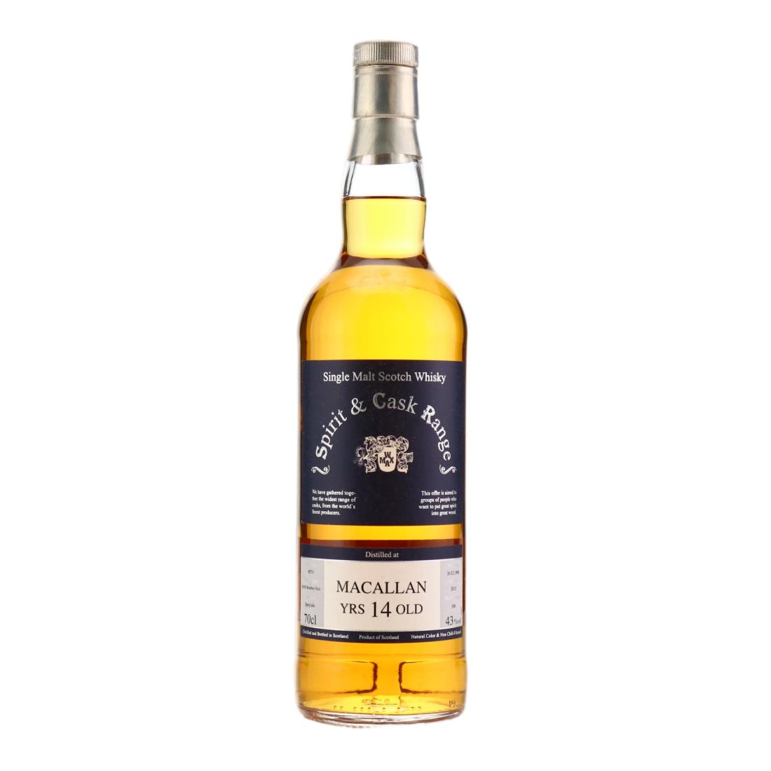 Macallan Spirit & Cask Range 14 Year Old, Bourbon Cask, 1998, Whiskymax, 43% whisky bottle