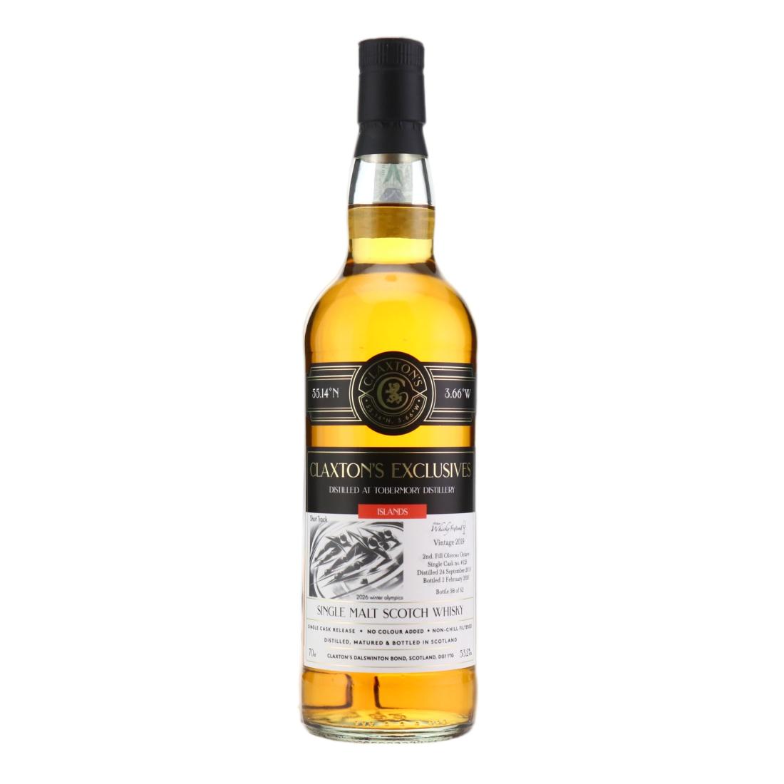Tobermory Claxton's Exclusives, Oloroso Cask, Cask #113, 2019, Claxton's, 53.2% whisky bottle