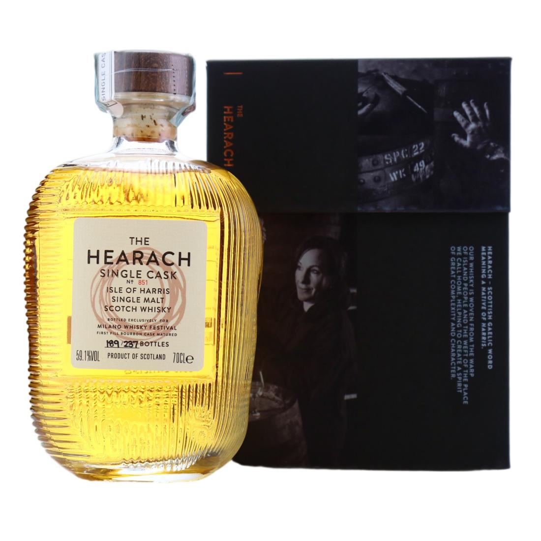 Hearach Single Cask #851, Bourbon Cask, Cask #851, 59.1% whisky bottle