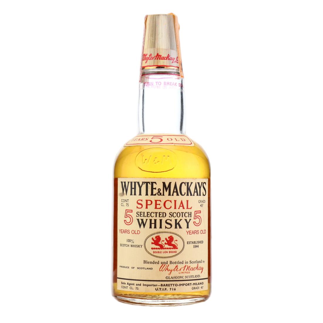 Whyte & Mackay Special 5 Year Old, 43% whisky bottle