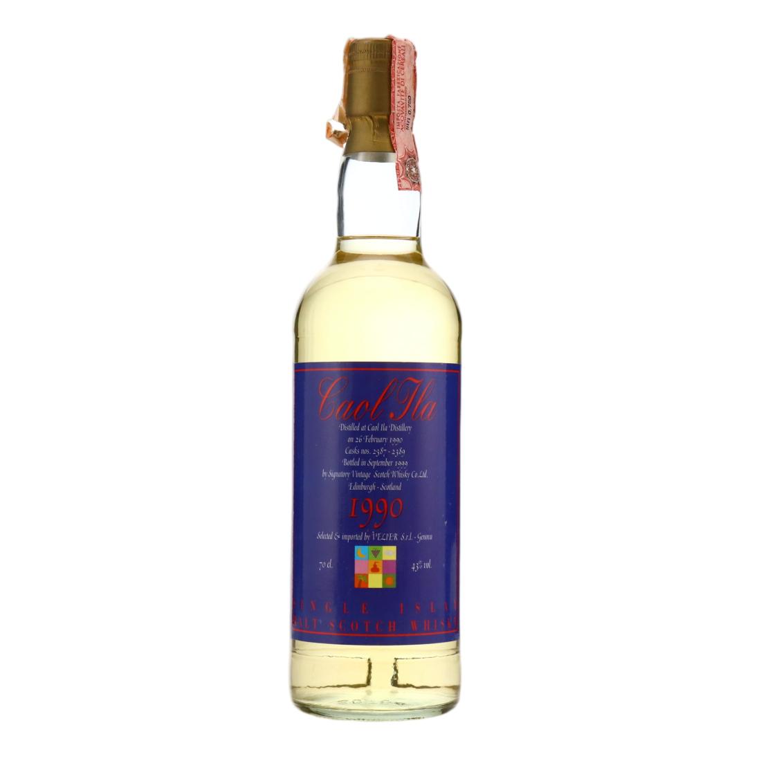 Caol Ila 1990, Cask #2357–2359, Signatory Vintage, 43% whisky bottle