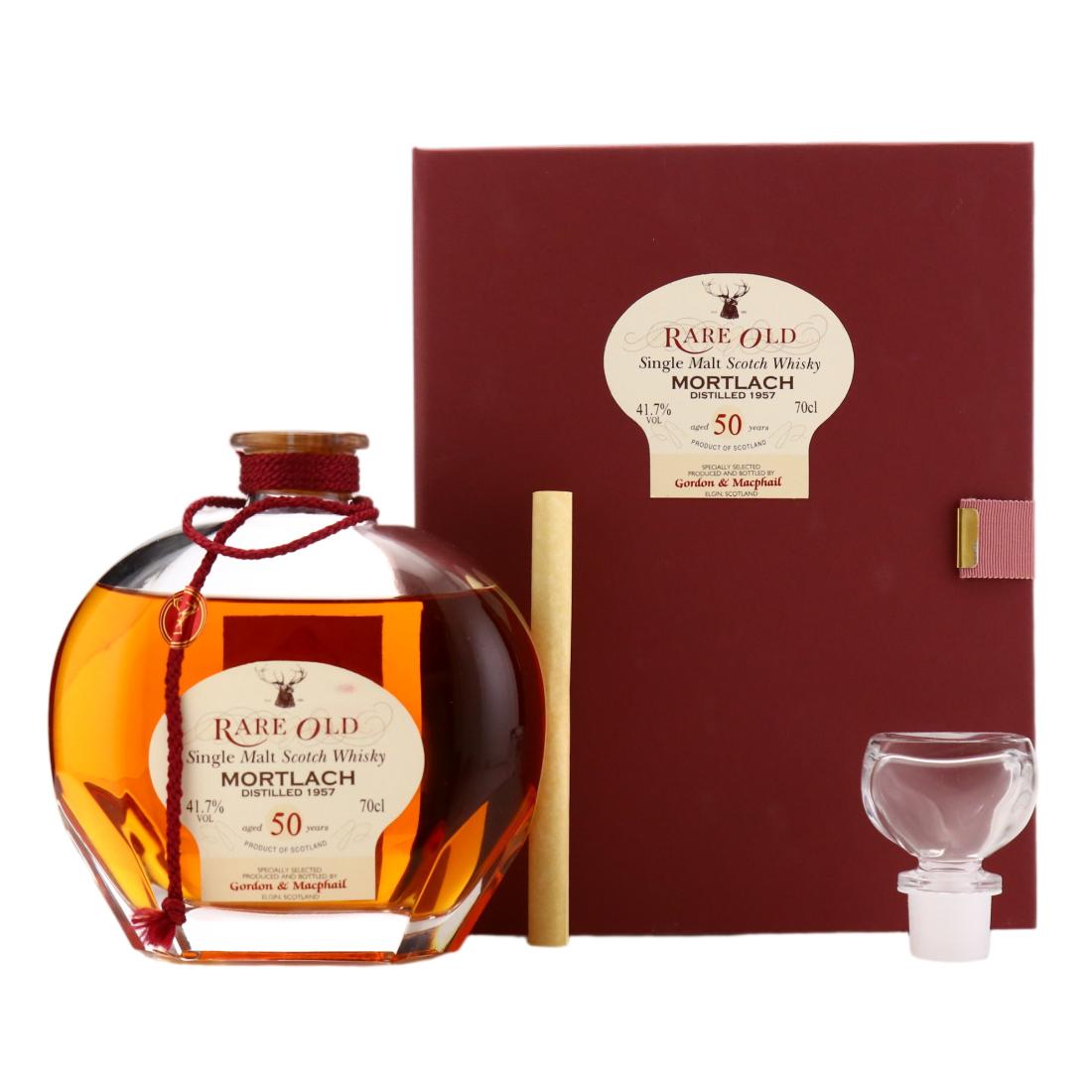 Mortlach Rare Old - Ping No. 5 50 Year Old, Cask #3019, 1957, Gordon & MacPhail, 41.7% whisky bottle