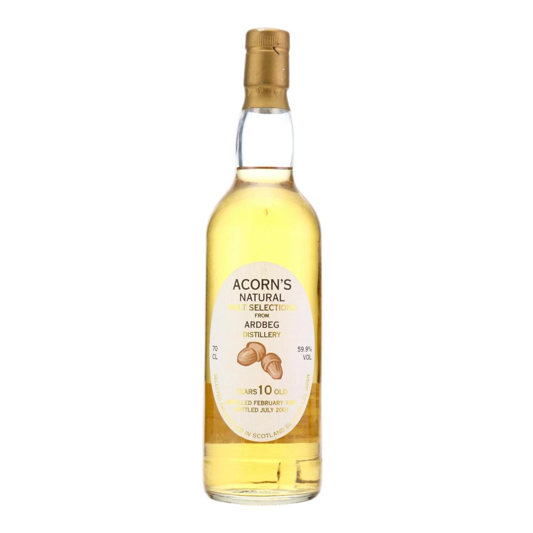 Ardbeg Natural Malt Selection 10 Year Old, 1991, Acorn, 59.9% whisky bottle