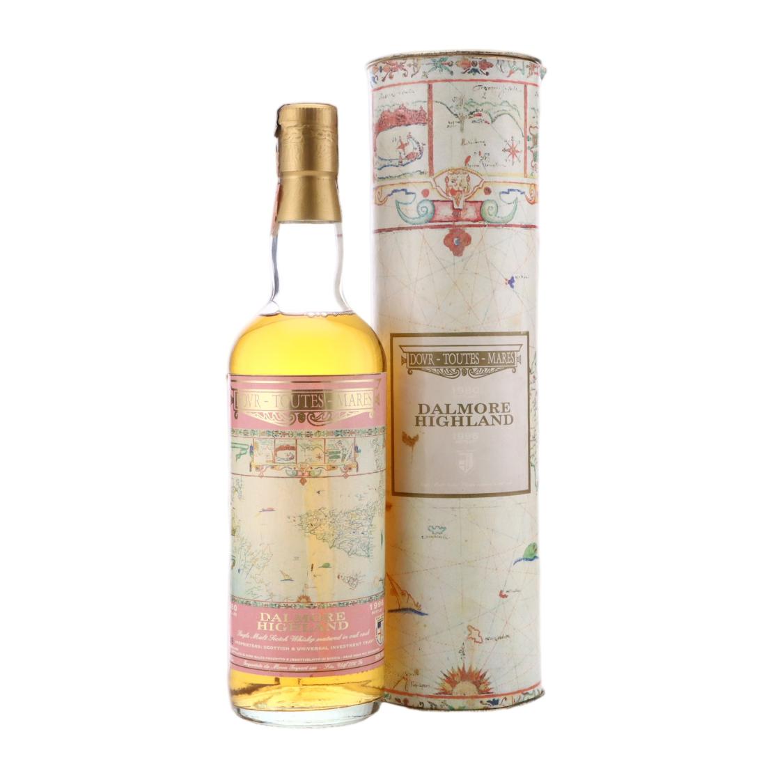 Dalmore Dovr-Toutes-Mares 16 Year Old, Oak Cask, 1980, Moon Import, 50% whisky bottle