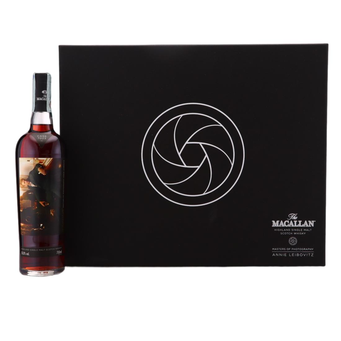 Macallan Masters of Photography Annie Leibovitz - The Bar 21 Year Old, Sherry Cask, Cask #7023, 2012, 50.8% whisky bottle