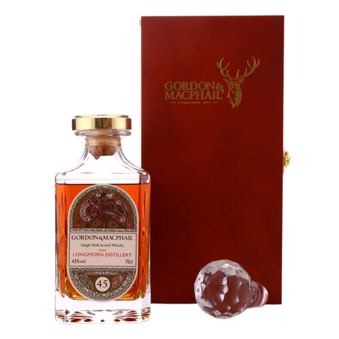 Longmorn The Dram Takers 45 Year Old, Sherry Cask, 1967, Gordon & MacPhail, 43% whisky bottle