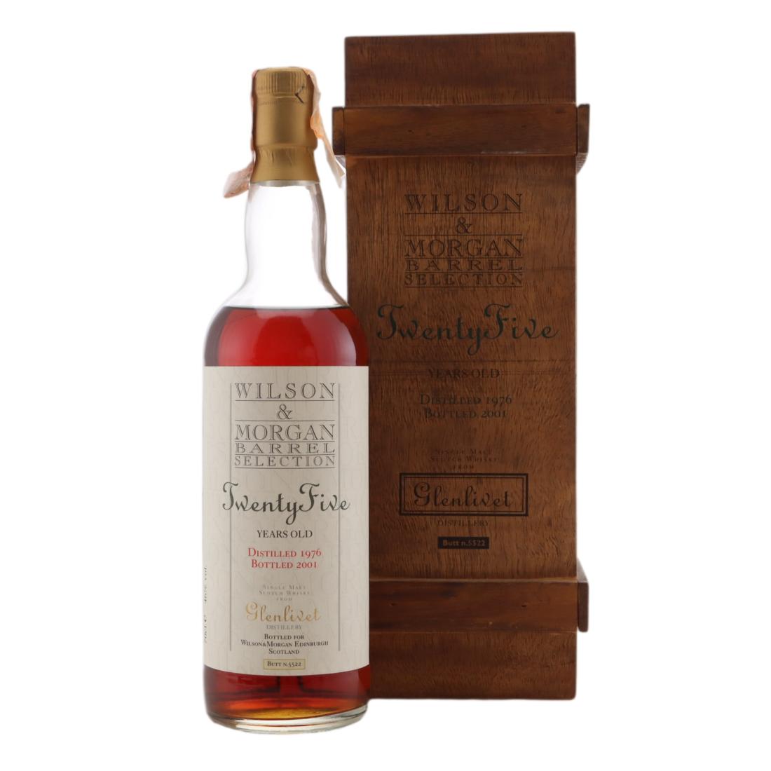Glenlivet Barrel Selection 25 Year Old, 1976, Wilson & Morgan, 46% whisky bottle