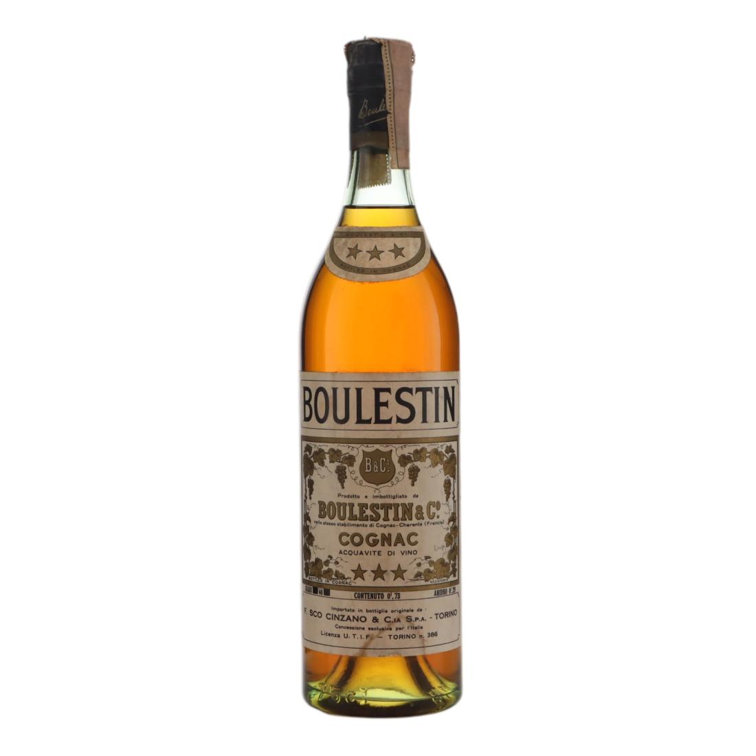 Boulestin 3 Star Cognac, 40% whisky bottle