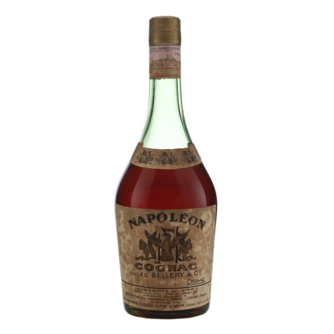 Jules Bellery Napoleon Cognac, 42%, 73cl whisky bottle