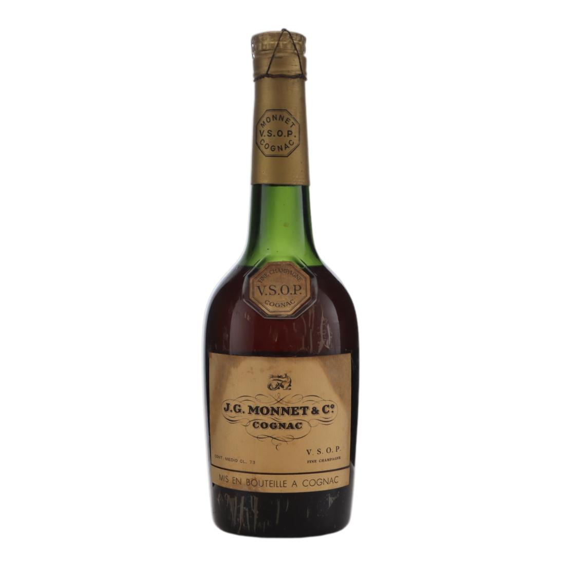 Monnet J.G. Monnet & Co. VSOP Cognac, 41% whisky bottle
