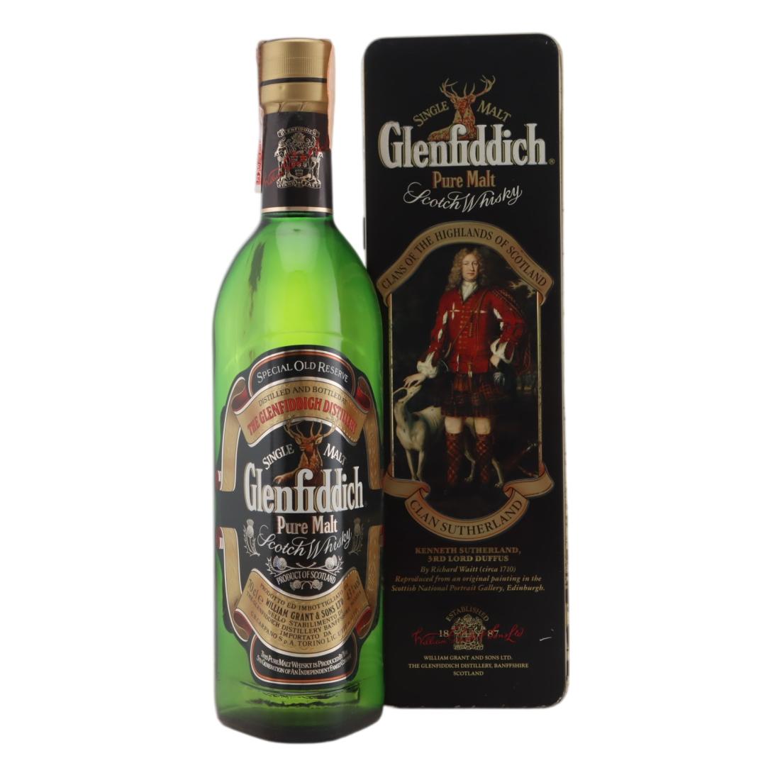 Glenfiddich Pure Malt Special Old Reserve Clans Of The Highlands Of Scotland Clan Sutherland