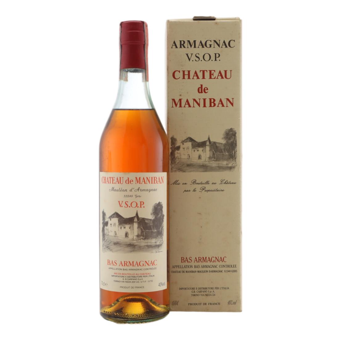 Château de Maniban VSOP, 40% whisky bottle