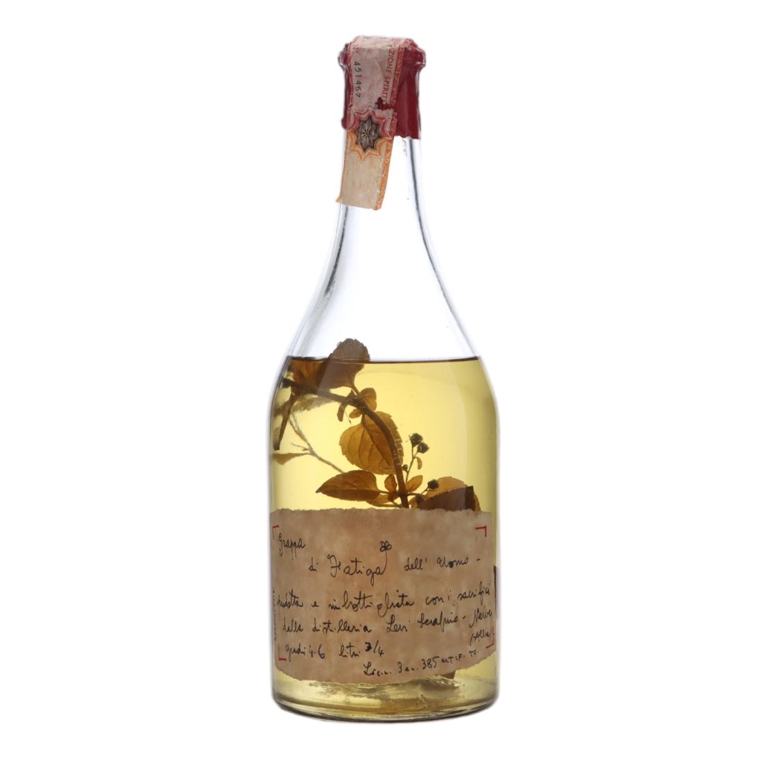 Levi Serafino Grappa di Fatiga, 46% whisky bottle