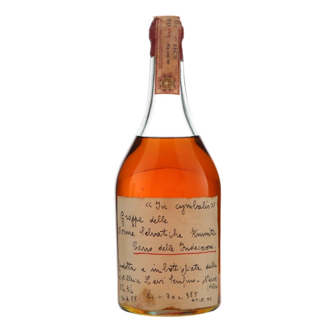 Levi Serafino della Donna Selvatica che Scavalica le Colline Grappa, 58% whisky bottle