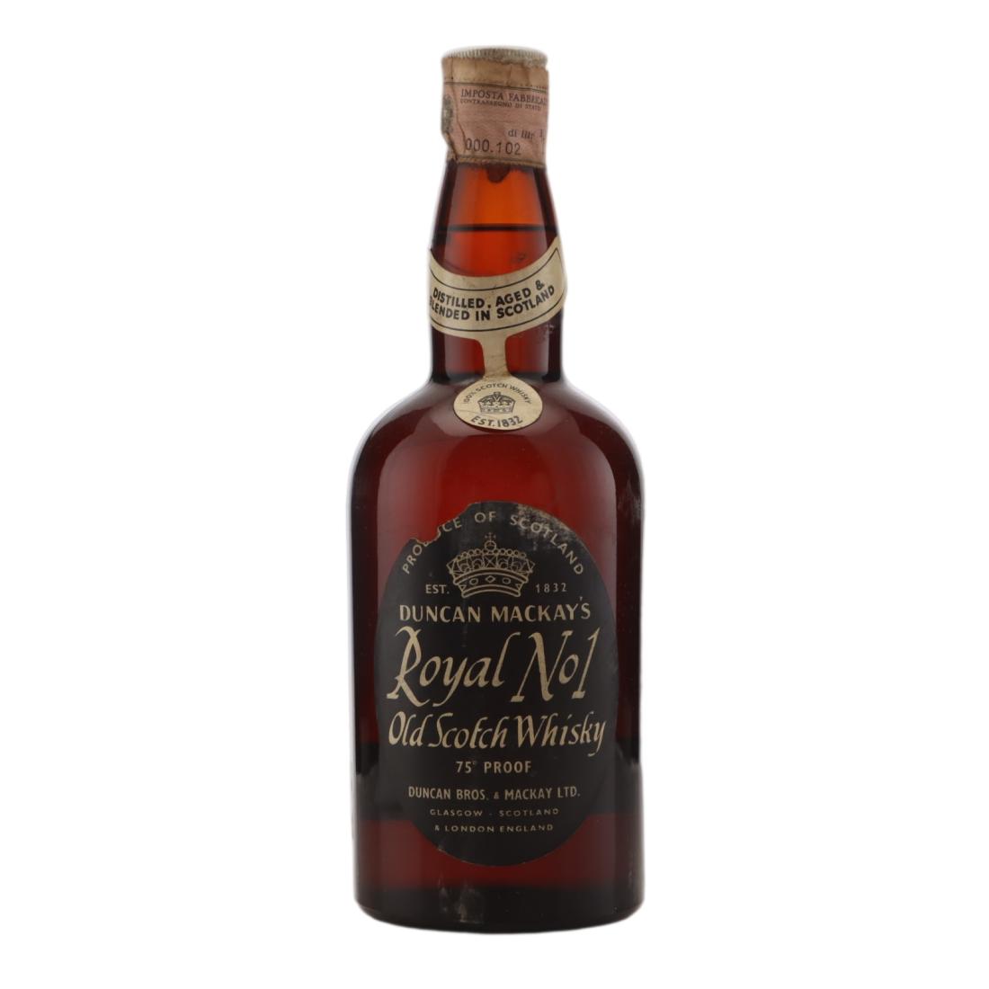 Duncan Mackay's Royal No. 1 Old Scotch Whisky, 43% whisky bottle