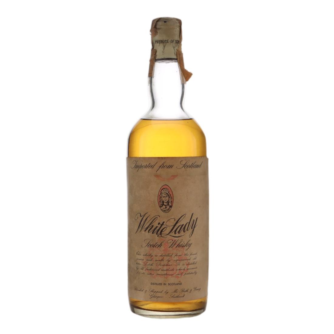 White Lady, McBeth & Young, 42% whisky bottle